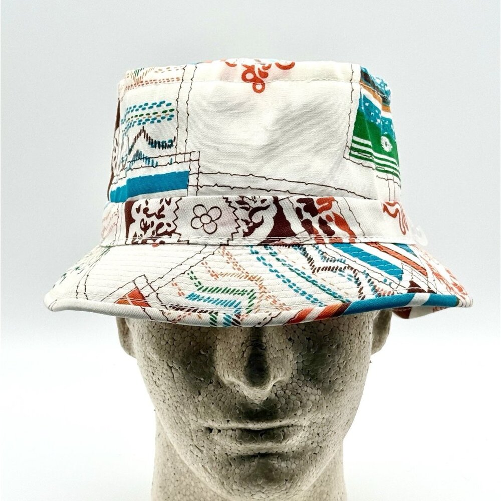 YA Vintage Roll Up Crushable Retro Style Bucket Hat Adult Size M - Looks Unworn